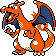 Sprite de Dracaufeu dans Pokémon Cristal