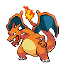 Sprite de Dracaufeu dans Pokémon Rouge Feu et Vert Feuille